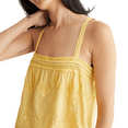 thumbnail image 3 of Lucky Brand Women's Embroidery Lace Trim Cotton Camisole Top-Yellow / S, 3 of 6