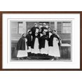 thumbnail image 2 of Art.com Red Cross Nurses Art Print, Brown Frame Wall Art, 29" x 21", 2 of 5