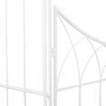 thumbnail image 6 of DecMode 86" Indoor Outdoor Arched Gate White Metal Garden Arbor with Lattice Work Sides, 6 of 11