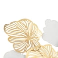 thumbnail image 4 of Home Decor Golden Flowers & Leaves Wall Mounted Metal Art Wall Sculpture, 4 of 12