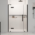 thumbnail image 3 of Tampa 54 x 36 x 74-3/4 Alcove Shower Kit with Base and Door in Black, 3 of 16