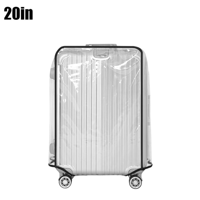 Housse de Protection Transparente pour Bagage 18-30 Pouces, Housse de Protection Imperméable pour Valise, Housse de Valise à Roulettes, Housse Antipoussière 20 Pouces
