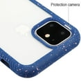 thumbnail image 2 of Apple iPhone 11 Phone Case Hybrid Cover with [Rigid Panel] [TPU Cushion] Enhanced Hand-Grip TPU Cushion Frame + Transparent Clear Shock-Absorbing Armor Rubber Bumper BLUE Cover for Apple iPhone 11, 2 of 2