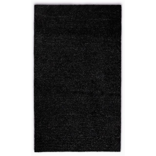 Global Furniture USA Camila Solid Color Black 8x10 Rug