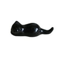 thumbnail image 1 of MasteelfCA 1 Pc Japanese Style Ceramic Chopsticks Holder Cat Design Chopsticks Stand Chopstick Rack Home Kitchen Art Craft - 9x3x2cm (Black), 1 of 7