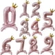 thumbnail image 3 of Globos con números del 0 al 9 de 32 pulgadas, de aluminio dorado, azul y plateado, decolorados, digitales, para baby shower, globos para niños, decoración para fiesta de cumpleaños, 3 of 4