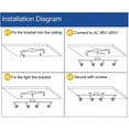 thumbnail image 5 of Depuley 4 Light Modern Track Ceiling Light Kit Ceiling Spotlight Fixtures Wall Flush Mount Light Sliver Adjustable for Living Room Bedroom Kitchen hallway, GU10 Socket (Bulbs Included), 5 of 6