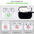 thumbnail image 2 of Funda KOUJAON compatible con Apple AirPods Pro 2 silicona suave con llavero pulsera, 2 of 5