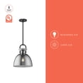 thumbnail image 2 of PD411811MBGO-Alora Lighting-Waldo - 1 Light Pendant with Glass-12.75 Inches Tall and 10.5 Inches Wide-Matte Black Finish-Glossy Opal Glass Color, 2 of 7