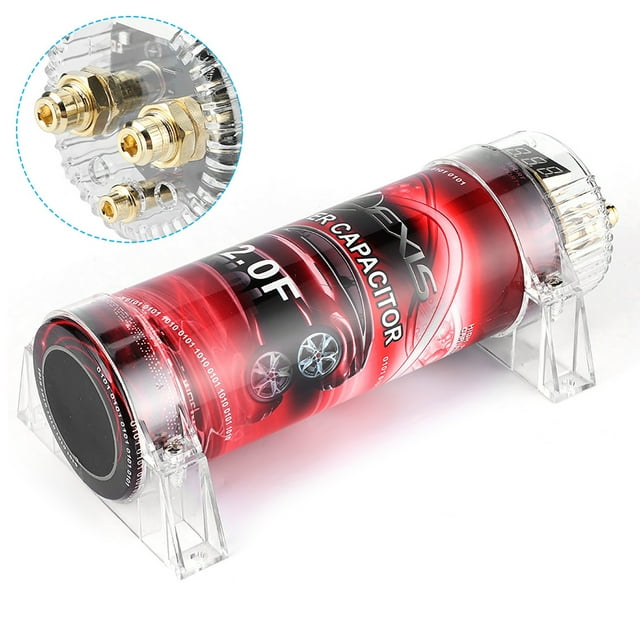 Car Audio Power Capacitor, Convenient To Use 2.0 Farad Power Capacitor 2 Farad Car Capacitor for Modified Auto Parts for Car Audio System