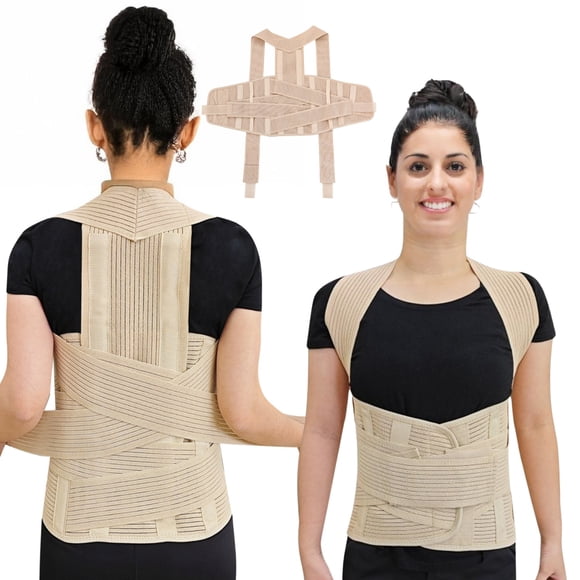 Faja Ortopédica Unisex para Espalda Alta y Baja | Corrector de Postura con Soporte Lumbar y Dorsal | Varillas Metálicas Reforzadas | Alivio Diario y Estilo Discreto