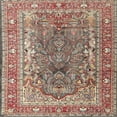 thumbnail image 1 of Ahgly Company Indoor Square Traditional Light French Beige Brown Persian Area Rugs, 3' Square, 1 of 6
