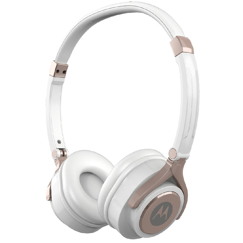 Motorola MO-SH005WH 3.5 mm Hands Free Wired Headphones Pulse 2 Premium Stereo with Remote & Mic - White