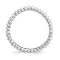 thumbnail image 2 of 925 Sterling Silver Plate Wave Stackable Ring Curved, 2 of 7