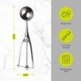 thumbnail image 3 of Gourmet Club Stainless Steel Cookie Scoop 1.5 Tbsp – Multipurpose Portion Scoop for Cookies, Ice Cream, Meatballs & Melon Balls, Quick-Release, Dishwasher Safe, 3 of 6