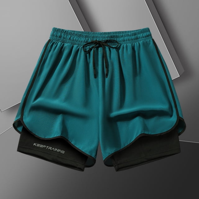 WILLBEST Pantalones Cortos Deportivos Casuales para Hombre con Estampado de Letras, Ligeros, Transpirables, para Entrenamiento, Correr, Gimnasio, Verano, Cómodos, Cintura Elástica.