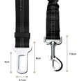 thumbnail image 5 of Cinturón para Perros Cinturón de Seguridad para Auto para Perros con Sistema de absorción de Impactos y arnés de mosquetón Ajustable Fuerte para Perros y Gatos, Gris, 5 of 5