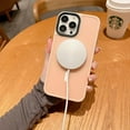 thumbnail image 4 of Magnetic for iPhone 13 Case Wireless Charging Anti-Fingerprint Compatible with MagSafe for Women Men, Hard Translucent Matte Back Cover, Luxury for 13 Cases (for iPhone 13, Light Pink), 4 of 13