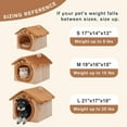 thumbnail image 5 of Cute Cat Beds for Indoor Cats, Foldable Cat House with Non-Slip Bottom, S Size Kitten Bed Up to 8 Lbs Kitty, Brown, 5 of 9