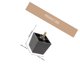 thumbnail image 2 of unbranded 4Ud Patas Elevadoras Para Muebles Y Comedor En Plástico Negro Cuadrado, 2 of 8