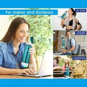 HANDYSPRING - 26 oz Smart Water Bottle with Reminder to Drink Water - Rechargeable - Switchable Lights and Sounds, Water Tracker with Straw, Track Your Sips, Smart Hydration Reminder (White)