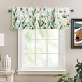 thumbnail image 2 of Kitchen Valances for Window, Saint Patrick's Day Flower Leaf Light Filtering Rod Pocket Valance Curtain, Rustic Green Plant Short Curtains Window Topper for Bedroom Bathroom Living Room 42x12in, 2 of 9