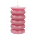 Better Homes & Gardens Unscented Bubble Pillar Candle, 3x5 Inches, Pink