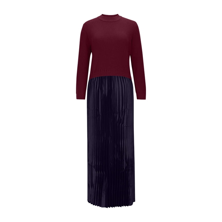 navy blue dress for baby girl Wine Red Long Wedding-Guest Dress: Ladivine CH386 Wine / Medium main image 0