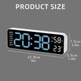 thumbnail image 3 of 2025 Latest Model Digital LED alarm clock with temperature, day of the week, 3 of 5
