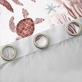 thumbnail image 4 of Feelyou Brown Sea Turtle Curtains Pack of 2 (42x84 Each) for Kids, Underwater World Curtains Blackout, Cartoon Sealife Theme Bedroom Curtains, Living Room Curtains Decor, 4 of 6