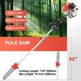 thumbnail image 5 of Floseru 52cc 2-Cycle Gas Weed Eater Gas Powe, 5-in-1 Gas Weed Wacker, Brush Cutter Gas Trimmer for Grass and Weed, Hedge Trimmer Gas String Trimmer, Edger, Pole Saw & Pruner, 5 of 13