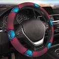 thumbnail image 5 of Naloa Neon Cyberpunk Blue Bear Elastic Steering Wheel Cover, Auto Steering Wheel Cover – 15 Inch, Fit Suvs,Vans Cars,Trucks, 5 of 6