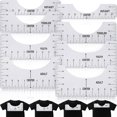 thumbnail image 1 of Herramienta de alineación de camisetas de 8 piezas, herramienta de guía de regla de camiseta, regla artesanal, herramientas de centrado de camiseta ShuxiuWang 8390611655860, 1 of 1