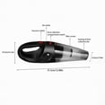 OUHGE Portable Aspirateur Rechargeable， High Power Ergonomic Cordless