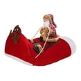 thumbnail image 3 of Santa Rider Pet Christmas Costume Adjustable Dog Outfit in Multiple Sizes, 3 of 10
