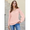 thumbnail image 2 of Roaman's Women's Plus Size Crochet Pullover Sweater With Sweetheart Neckline, 2 of 3