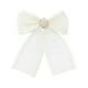 thumbnail image 1 of INSPIRE CHIC Broche de mujer Clip de malla con flores, perlas y strass en color sólido, Beige, 1 of 5