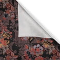 thumbnail image 5 of Ambesonne Flower Grommet Curtain, Japanese Vivid Florals, 50" x 120", Black Orange Mustard, 5 of 6