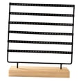 thumbnail image 3 of Yinanstore Earring Organizer Stand Earring Display Rack Stud Earring Display Rack Jewelry Organizer Storage Rack for Stall Home Showcase Black, 3 of 8
