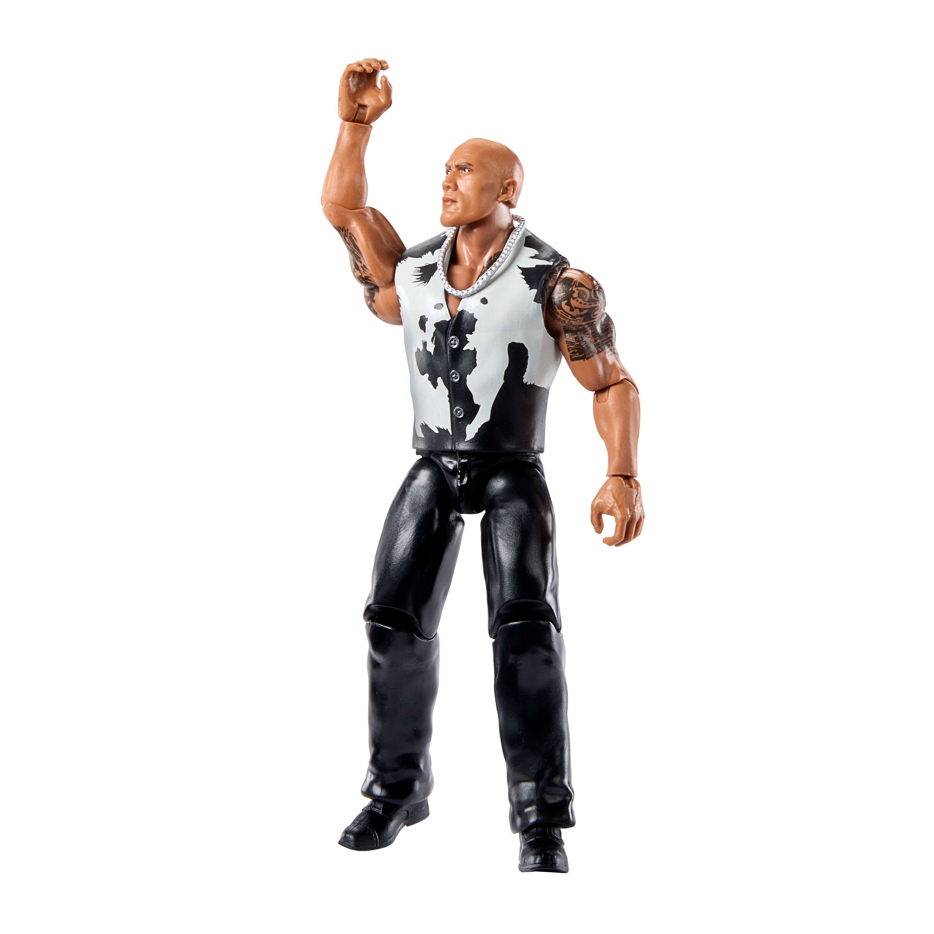 WWE The Rock Action Figure, Main Event Series #156, 6-inch Collectible with Articulation