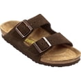 thumbnail image 2 of Sandalias Birkenstock Arizona Soft con plantilla suave de gamuza moca, talla 43, 2 of 8