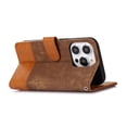 thumbnail image 3 of TECH CIRCLE Flip Case for iPhone 14 Pro (6.1") 2022 - Classic Leather Wallet Case with Stand, Brown, 3 of 13