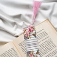 thumbnail image 6 of Kdxio Bird and Floral Print Metal Tassel Bookmarks,Perfect Gift for Art Lovers and Bookworms Metal Bookmarks for Women, 6 of 8
