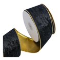 thumbnail image 1 of Cinta navideña para envolver regalos, decorativa, de terciopelo, elegante, de 10 m de largo. Negro, 1 of 9