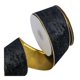 thumbnail image 1 of Cinta navideña para envolver regalos, decorativa, de terciopelo, elegante, de 10 m de largo. Negro, 1 of 9