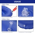 thumbnail image 2 of Foldable Cushion,Professioanl Air Inflation Blue Portable Inflatable Seat Inflatable Seat Cushion Performance Driven, 2 of 14