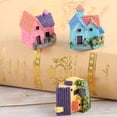 thumbnail image 2 of WORGEOUS 4 Uds mini casa en miniatura bonsái artesanía jardín resina paisaje DIY, 2 of 8