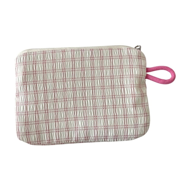 Storage & Organization, Woolen Knitted Bag Striped Color-blocked Cosmetic Bag Pattern Cosmetic Bag Portable Cosmetic Bag Ins-style Pencil Case, Daughter Gifts