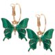 thumbnail image 1 of 1 par de pendientes pequeños de mariposa esmaltados, pendientes colgantes de mariposa para mujeres y niñas, joyería llamativa, 1 of 7
