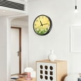 thumbnail image 6 of Voice Activated Clock with Glow Light 12 Inch Large Silent Wall Clock Battery Operated for Home Decor Daisies and Sun Rays, 6 of 8